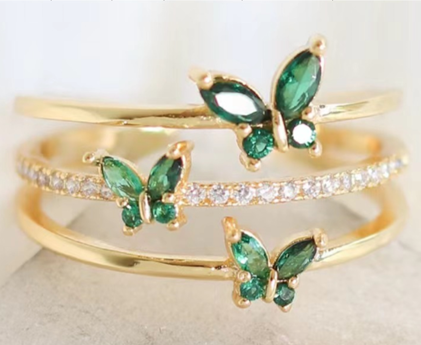 Rings Full CZ adjustable bracelet
