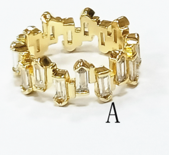 Rings Full CZ adjustable bracelet