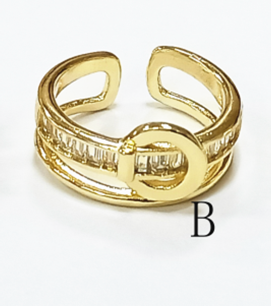 Rings Full CZ adjustable bracelet