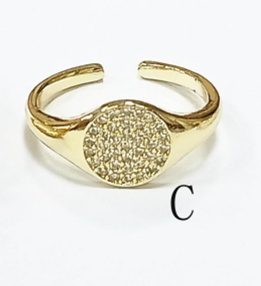 Rings Full CZ adjustable bracelet