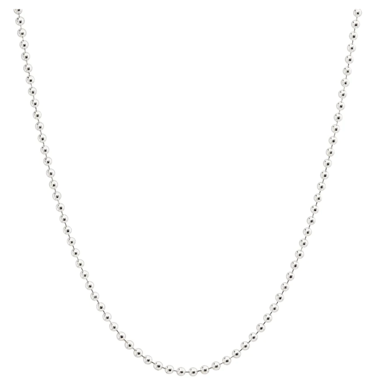 925 S sterling silver ball chain 18"