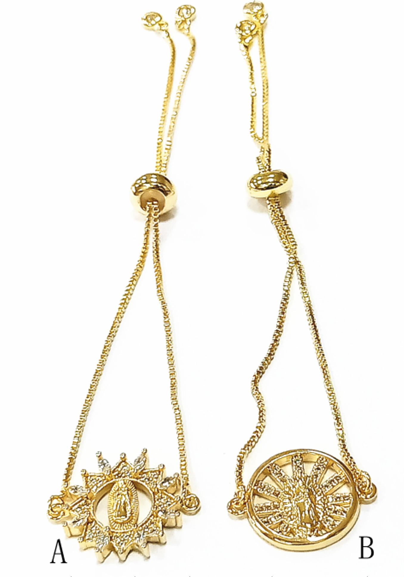 Virgen maria adjustable bracelet