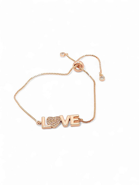 Love heart  adjustable bracelet