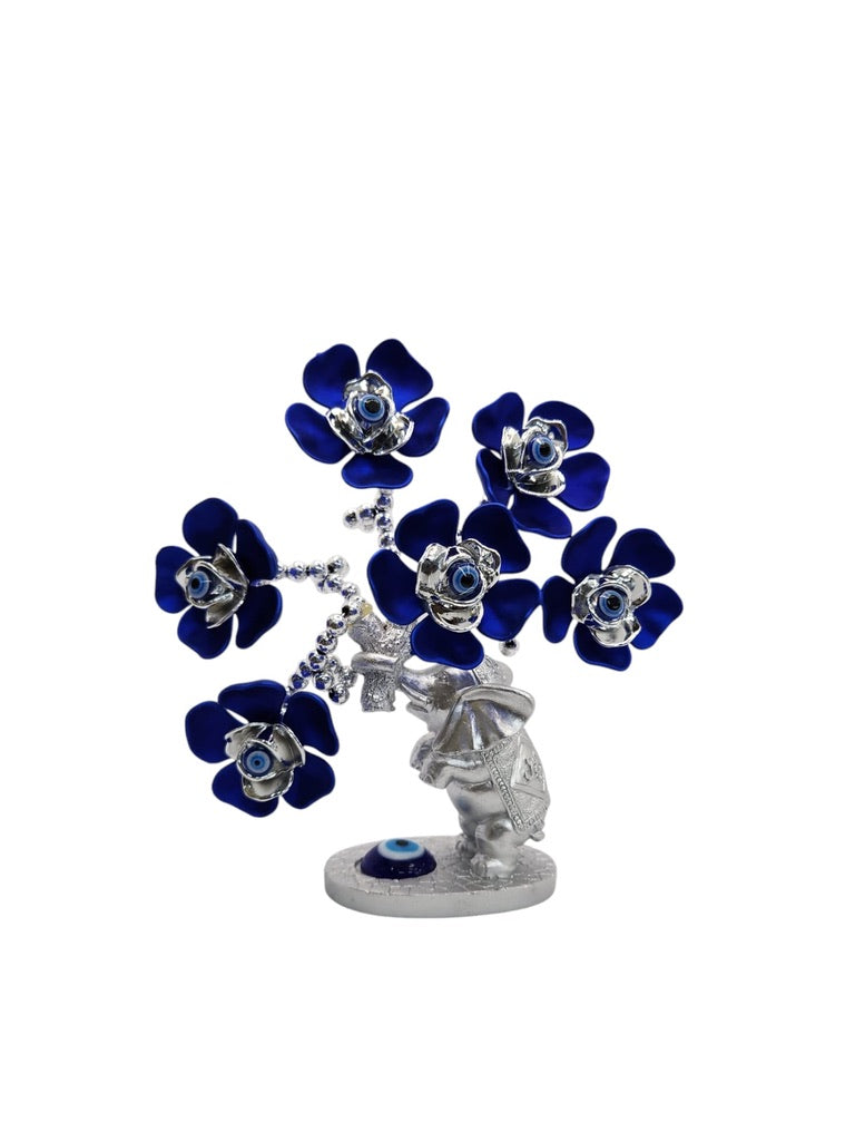 Elephant  tree flower blue