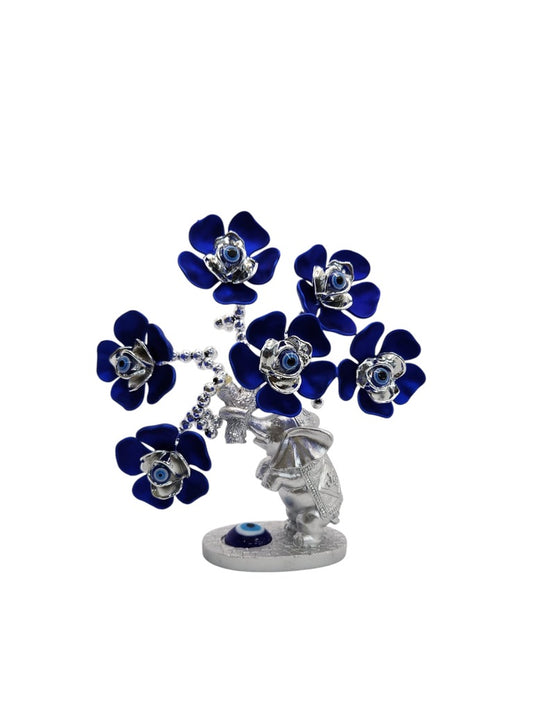 Elephant  tree flower blue