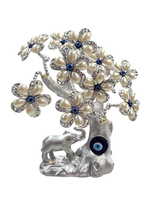 Tree of life silver Elephant, flower shell