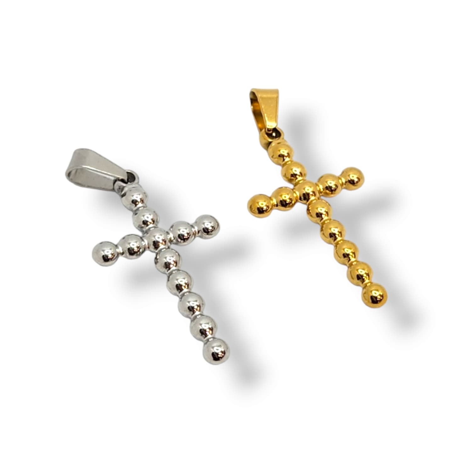 Cross beads Stainless Steel Pendant