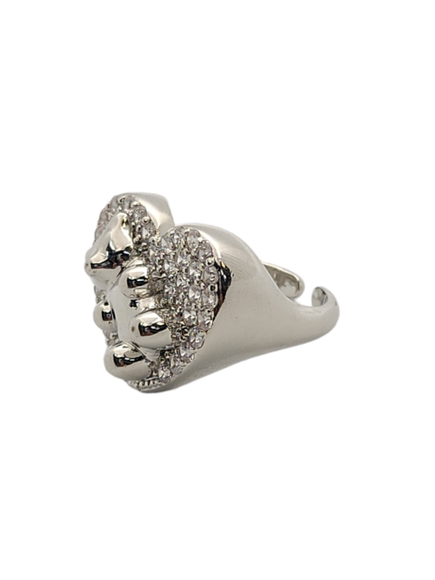 Teddy Ring heart full cz big size