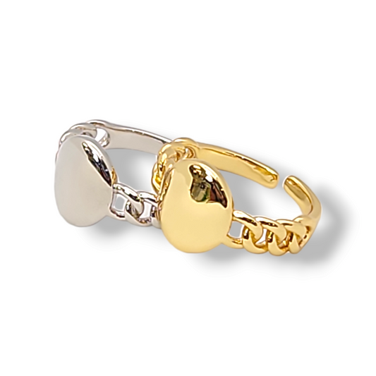 Oval Cuban plane  adjustable Ring