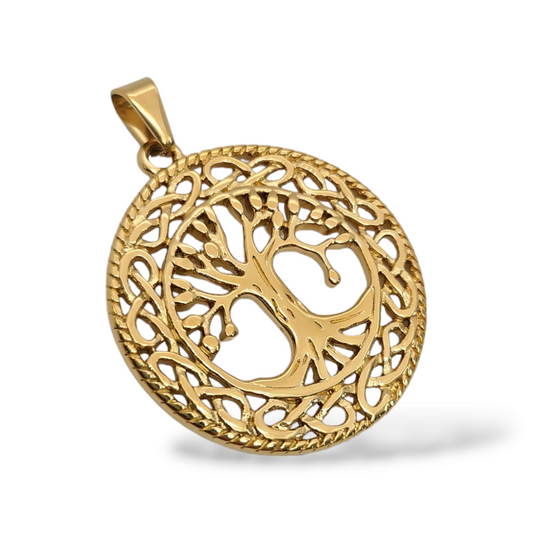 Tree of life pendant stainless steel