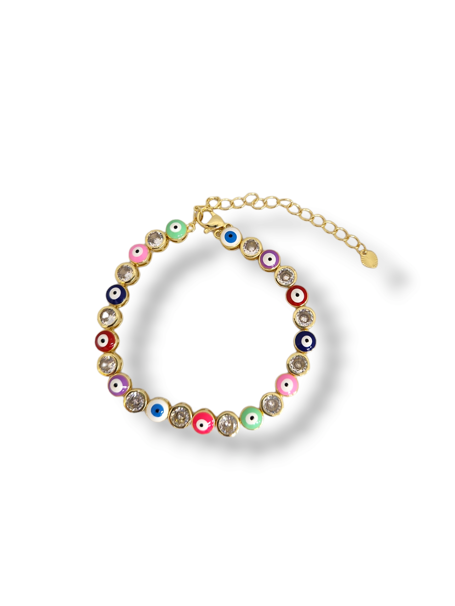 Tennis eye evil Zirconia bracelet