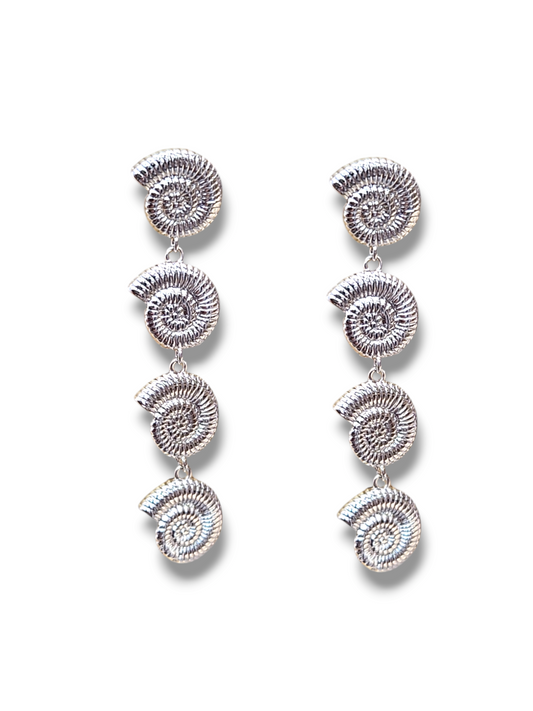 Long caracol shells stainless steel