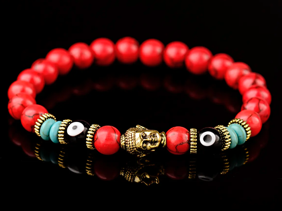 Buddha Bracelet 8" beads