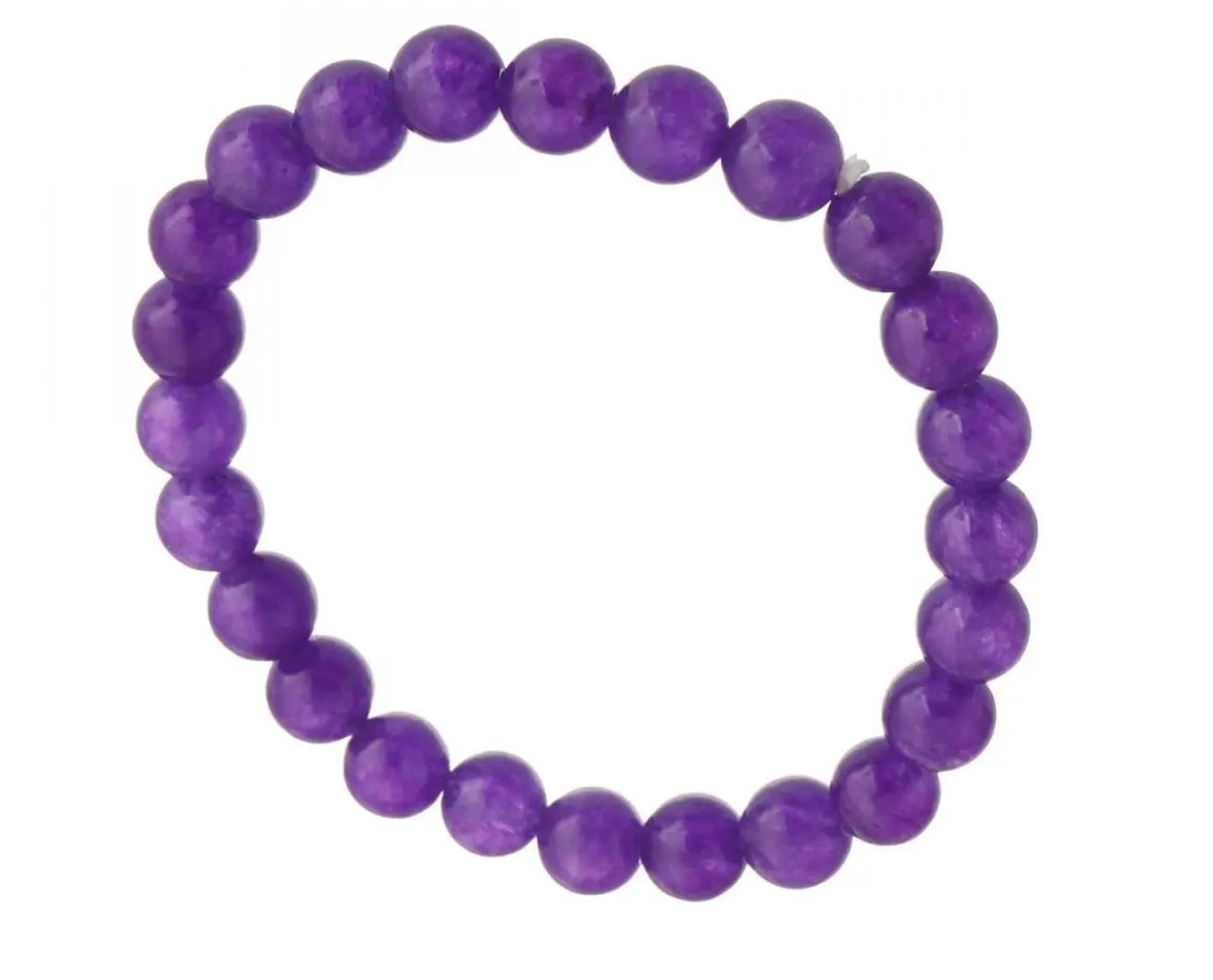 Amethyst Beads  8mm Bracelet