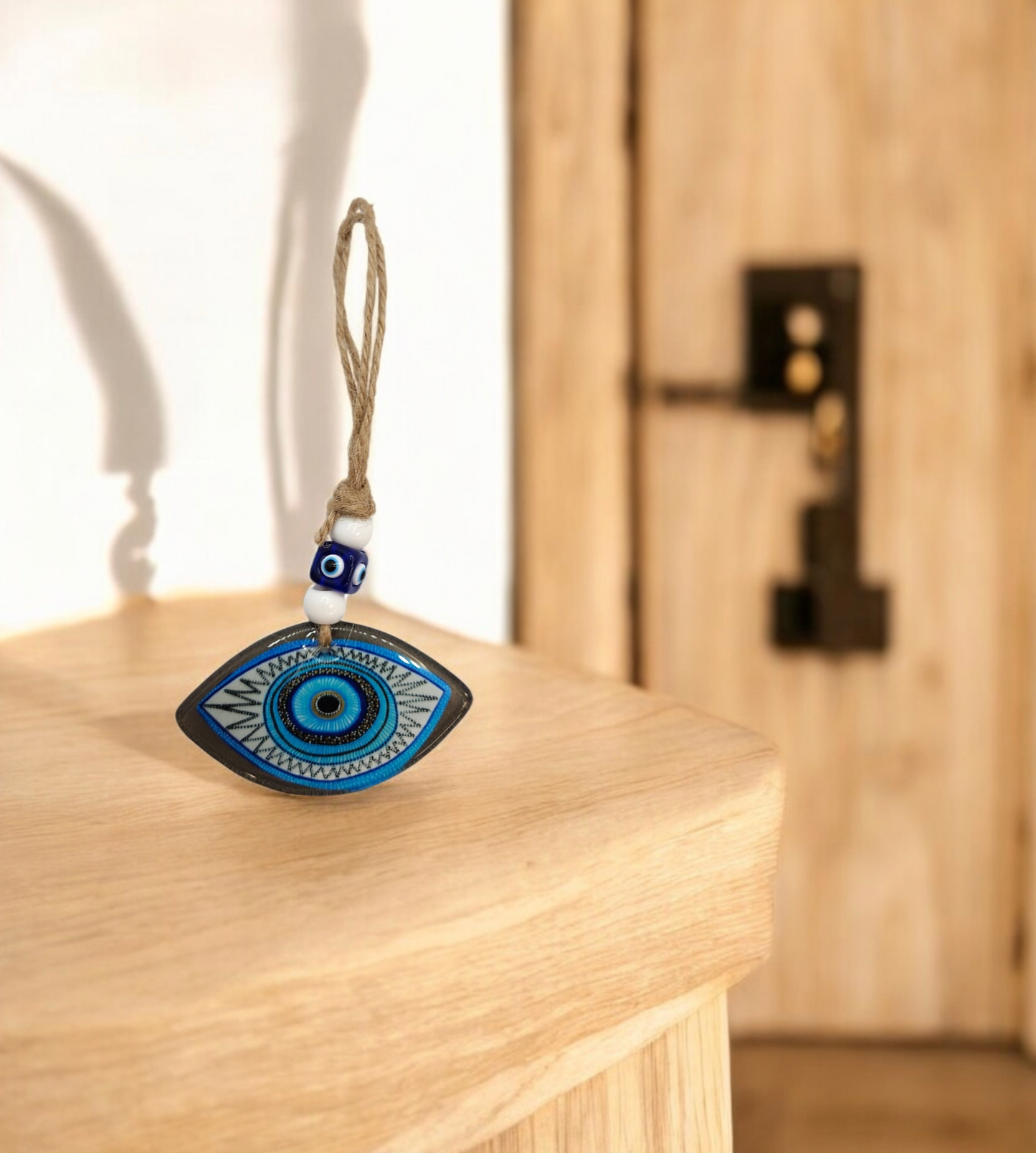 Evil eye glass  Turkish eye  handing   3"