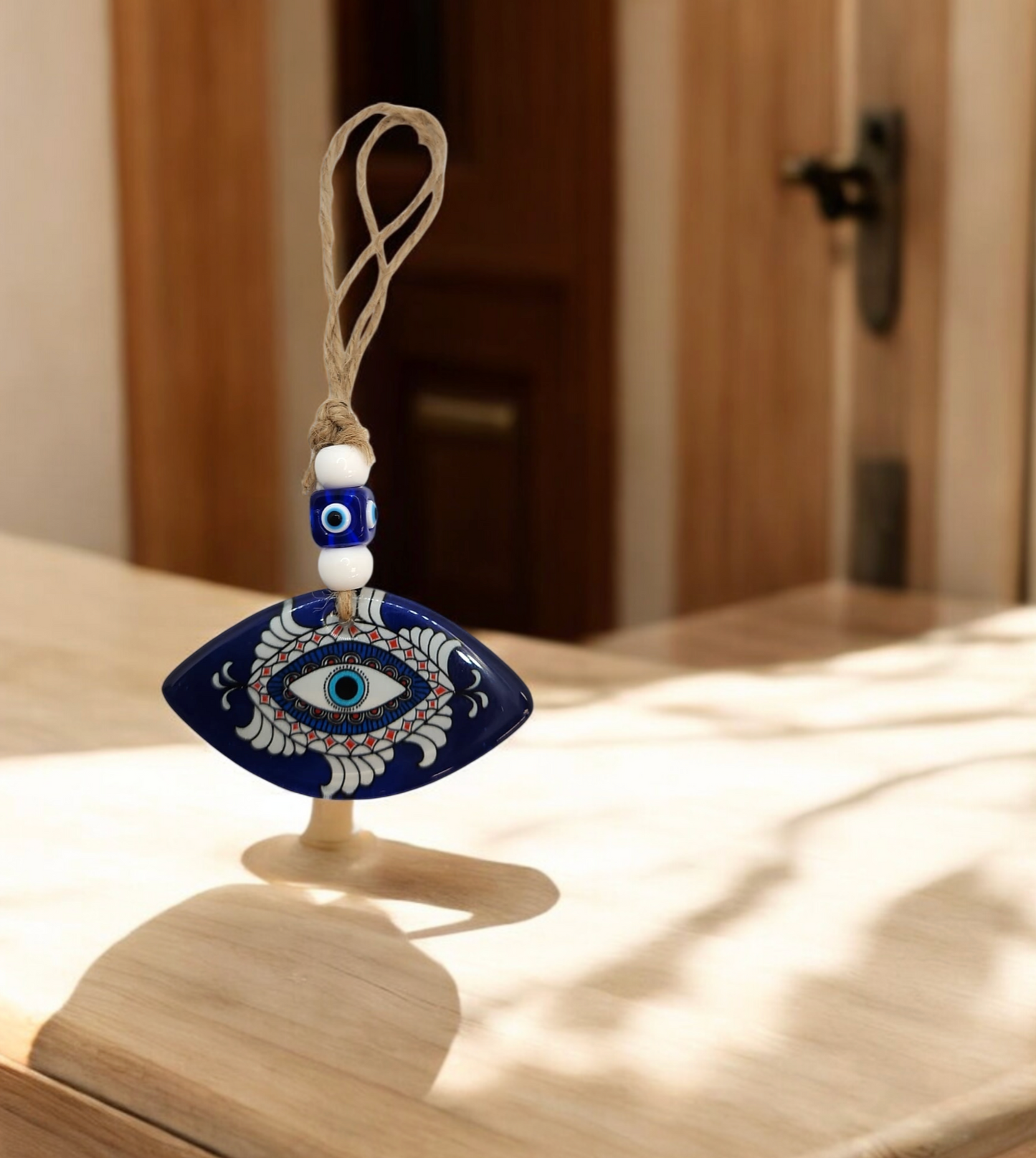 Evil eye glass blues Turkish eye  handing   3"