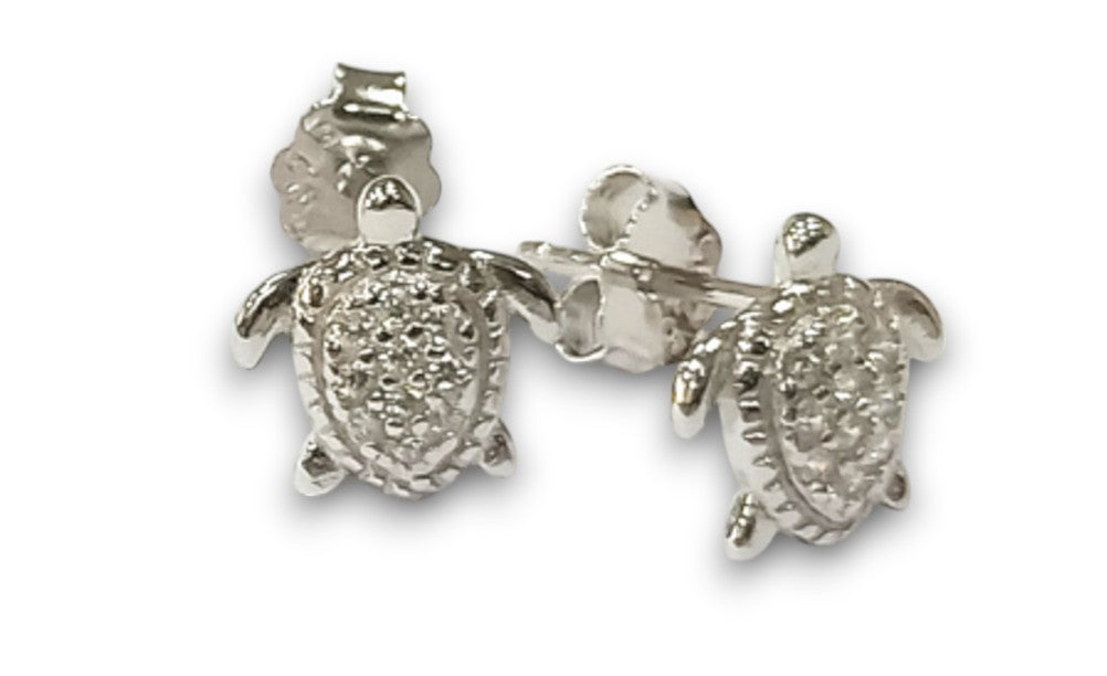 925 S.S Turtle  earrings  studs