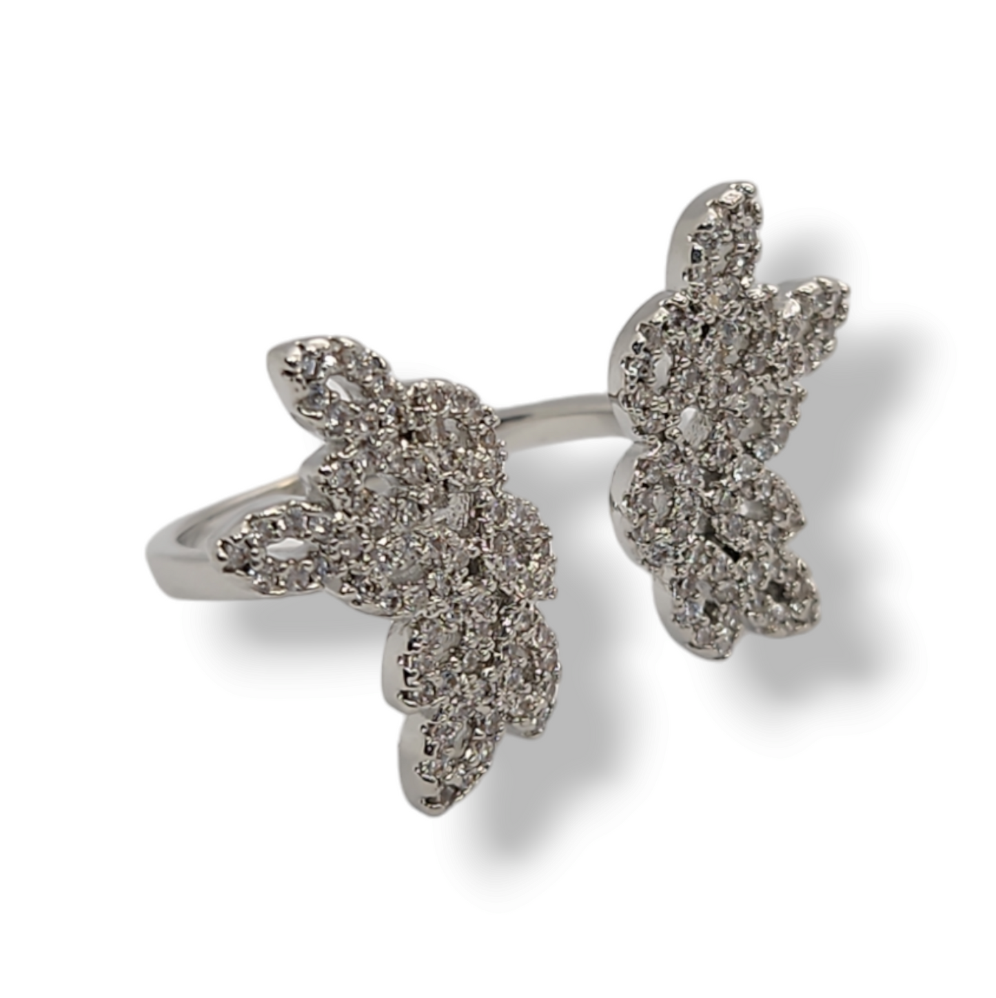 Butterfly Ring adjustable full zirconia