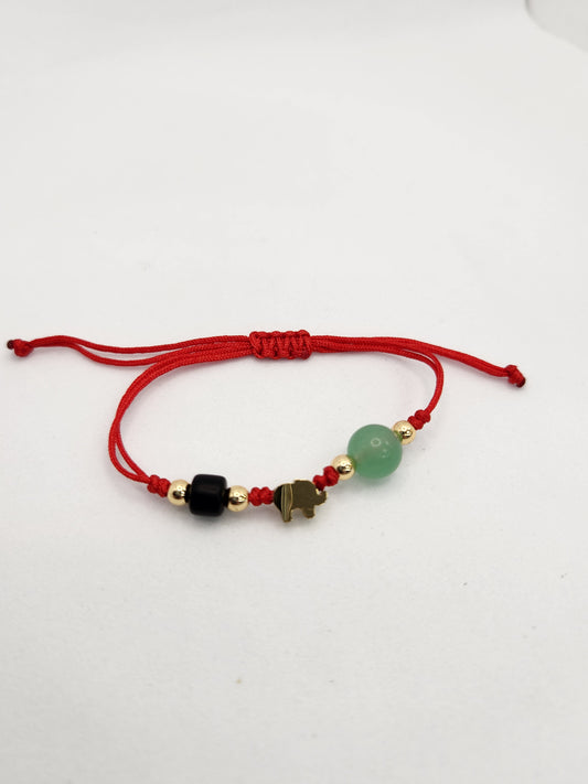 Elephant jade azabache  string  Zirconia full