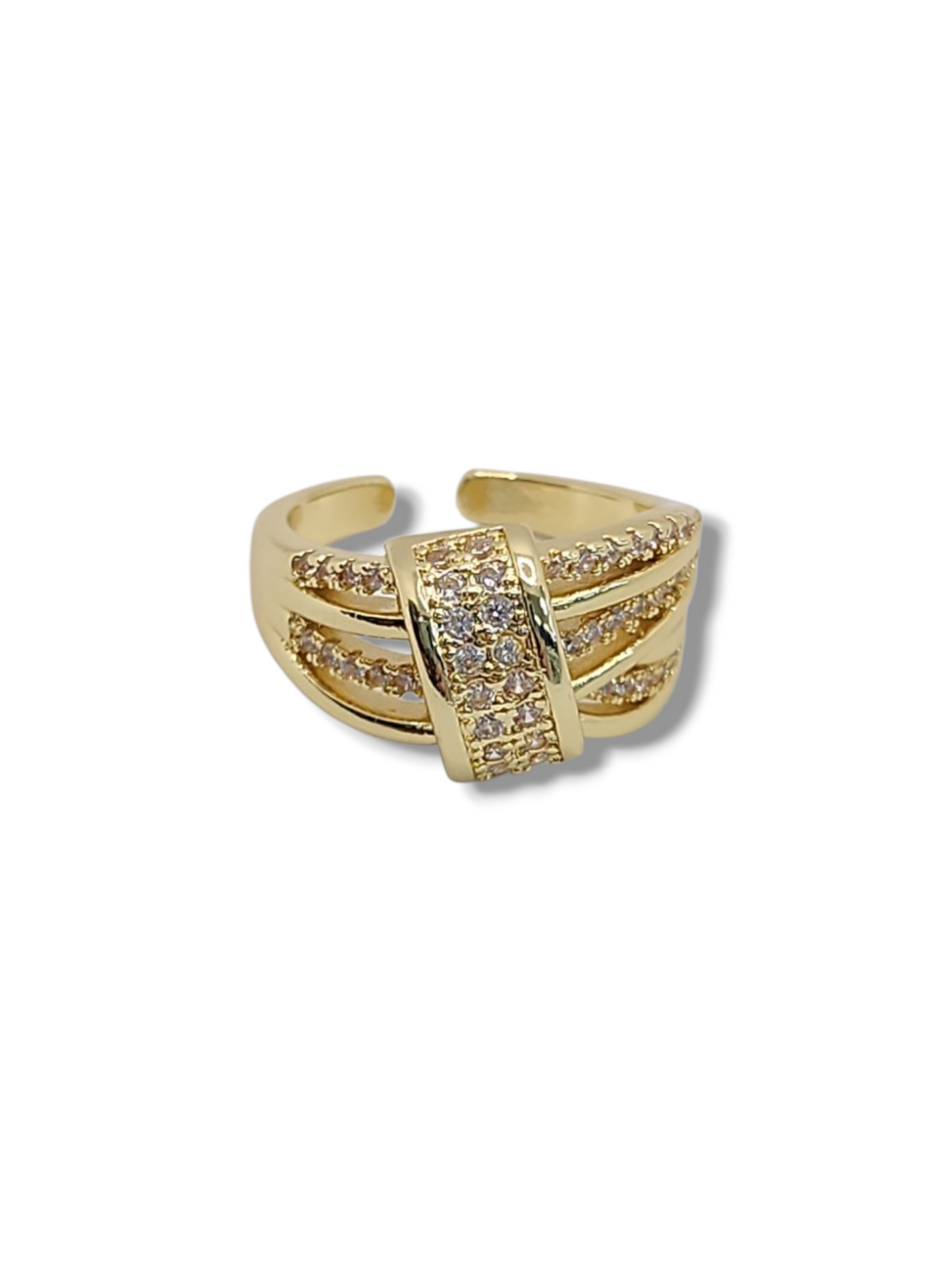 Not pave band ring adjustable