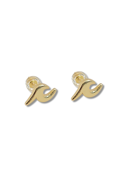 Wave  studs stainless steel 3mm