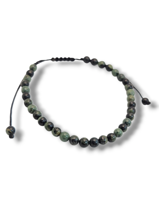 Beads 2mm stone jade green