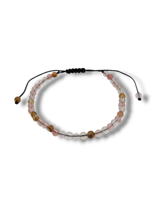 Beads 2mm stone jade pink
