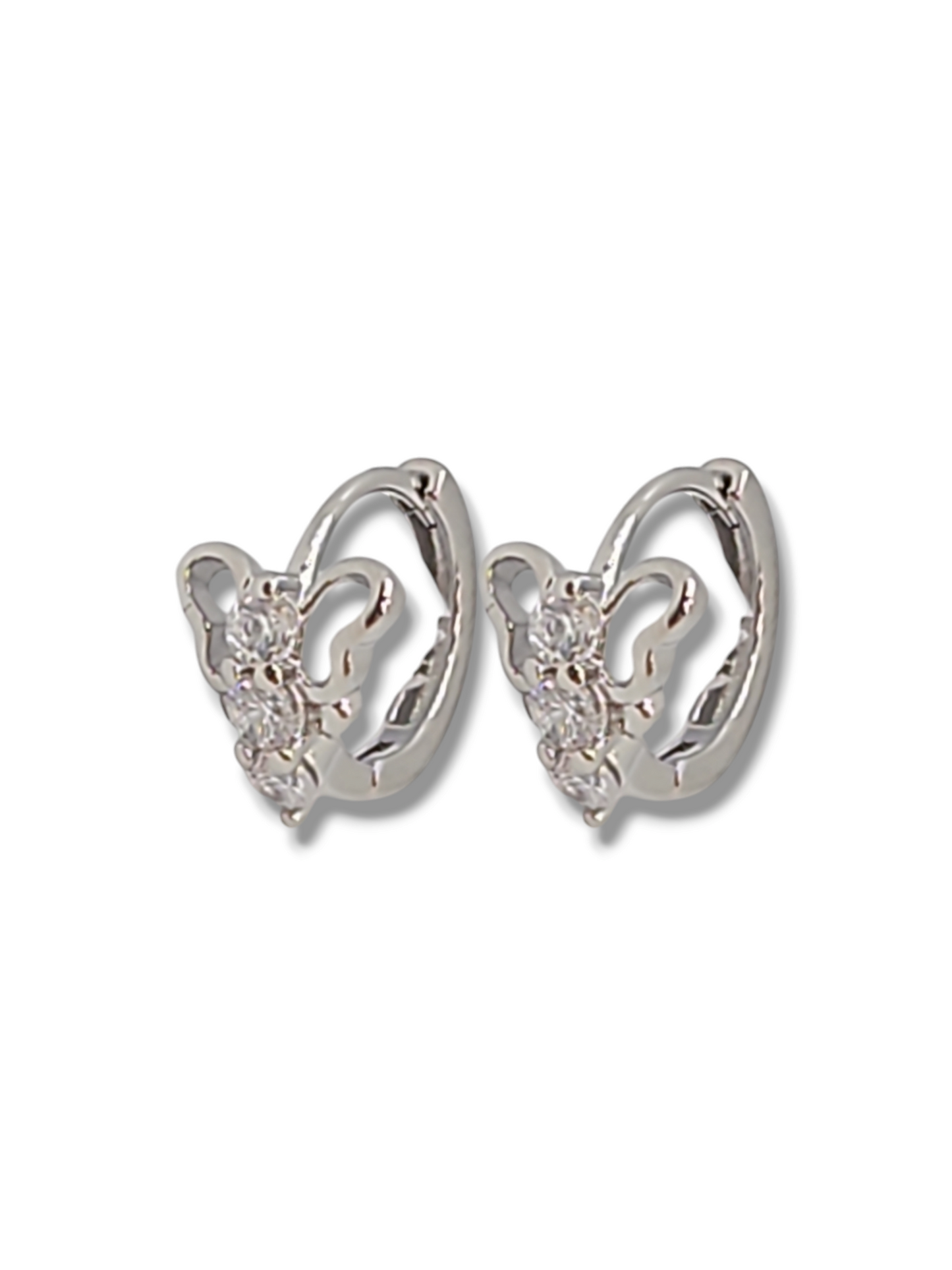 Huggies butterfly 2mm stainless steel