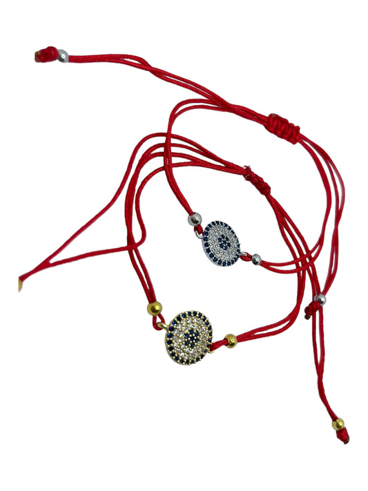 Evil adjustable red string full zirconia