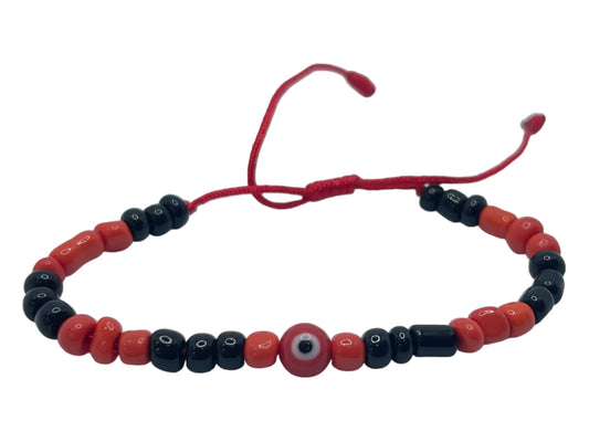 Kabblah evil eye adjustable bracelet