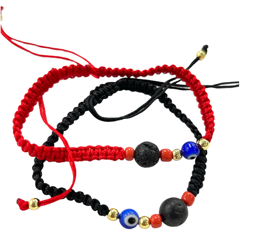 Azabache evil eye string