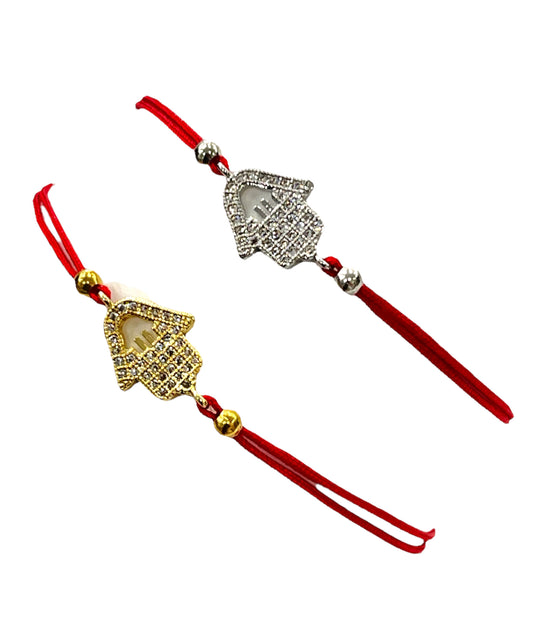 Hamsa of Fatima open Red string