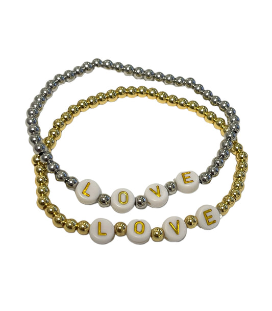 LOVE beads bracelet