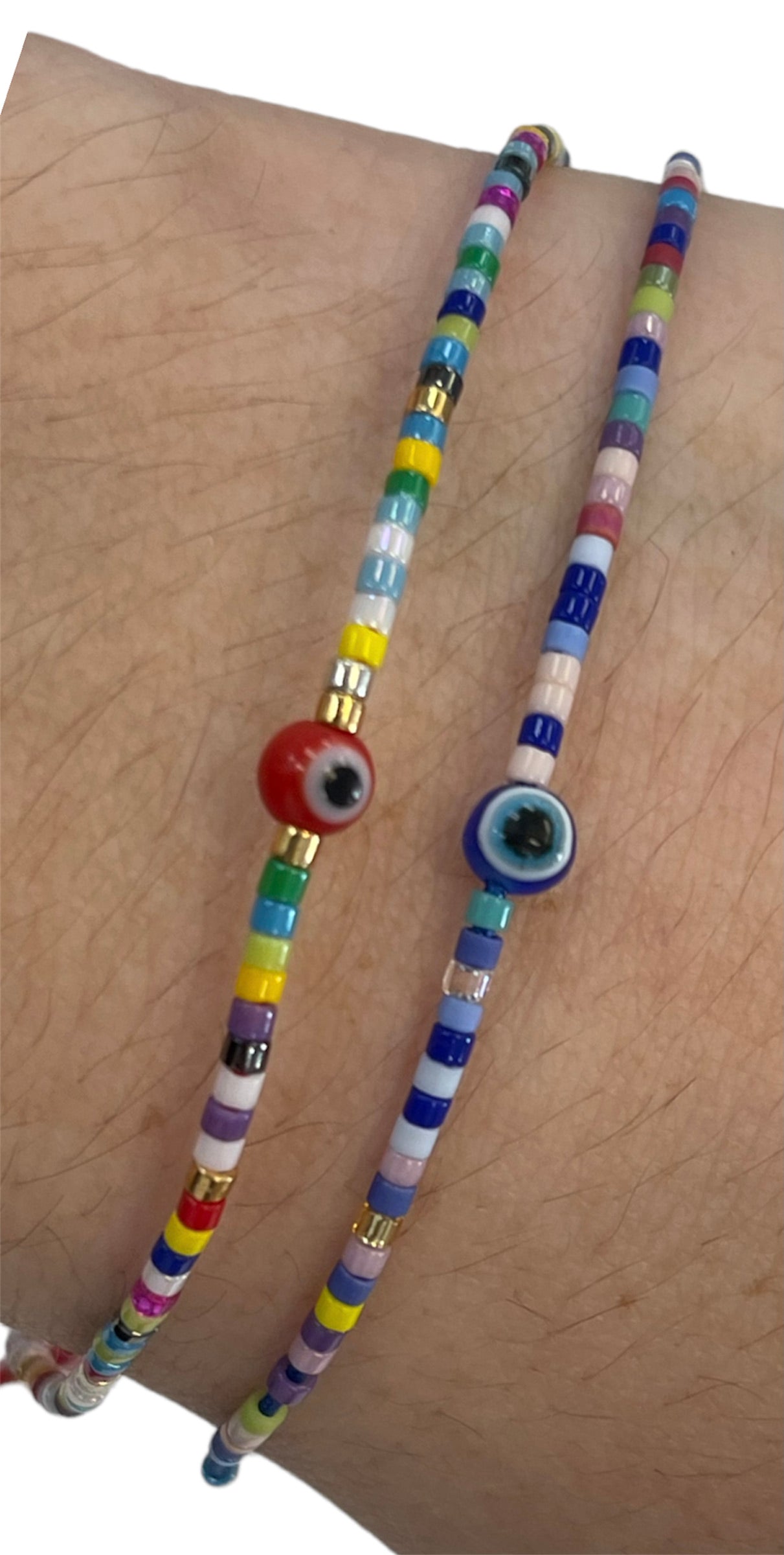 Sea Beads Evil Eye adjustable bracelet