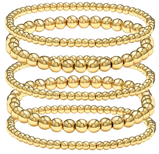 10mm Stainless Steel Beads Bracelet