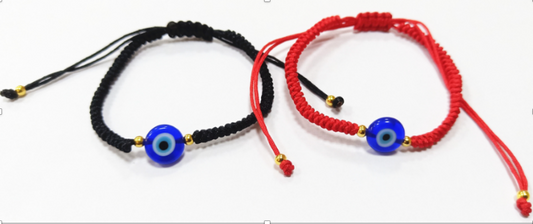 Big evil eye glass string