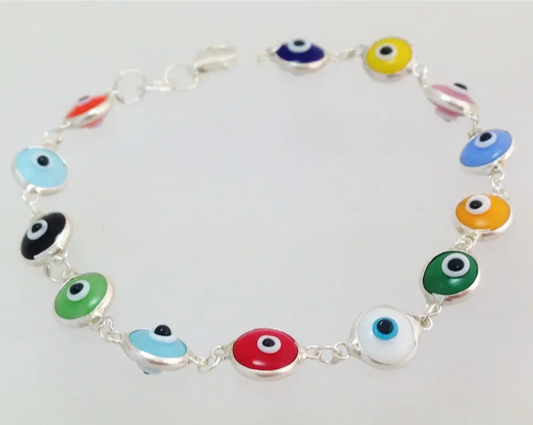 925 sterling silver evil eye 10mm